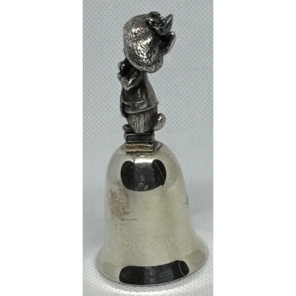 Beatrix Potter Benjamin Bunny Pewter Bell NE Collectors Society